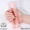 Gel nail sticker waterproof French polka dot gradual change no bake gel nail sticker GEL NAIL