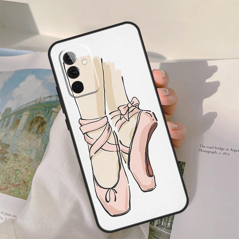 Ballet Dance Case For Samsung Galaxy A54 A34 A14 A06 A16 A26 A36 A56 A12 A32 A52 A13 A33 A53 A15 A35 A55
