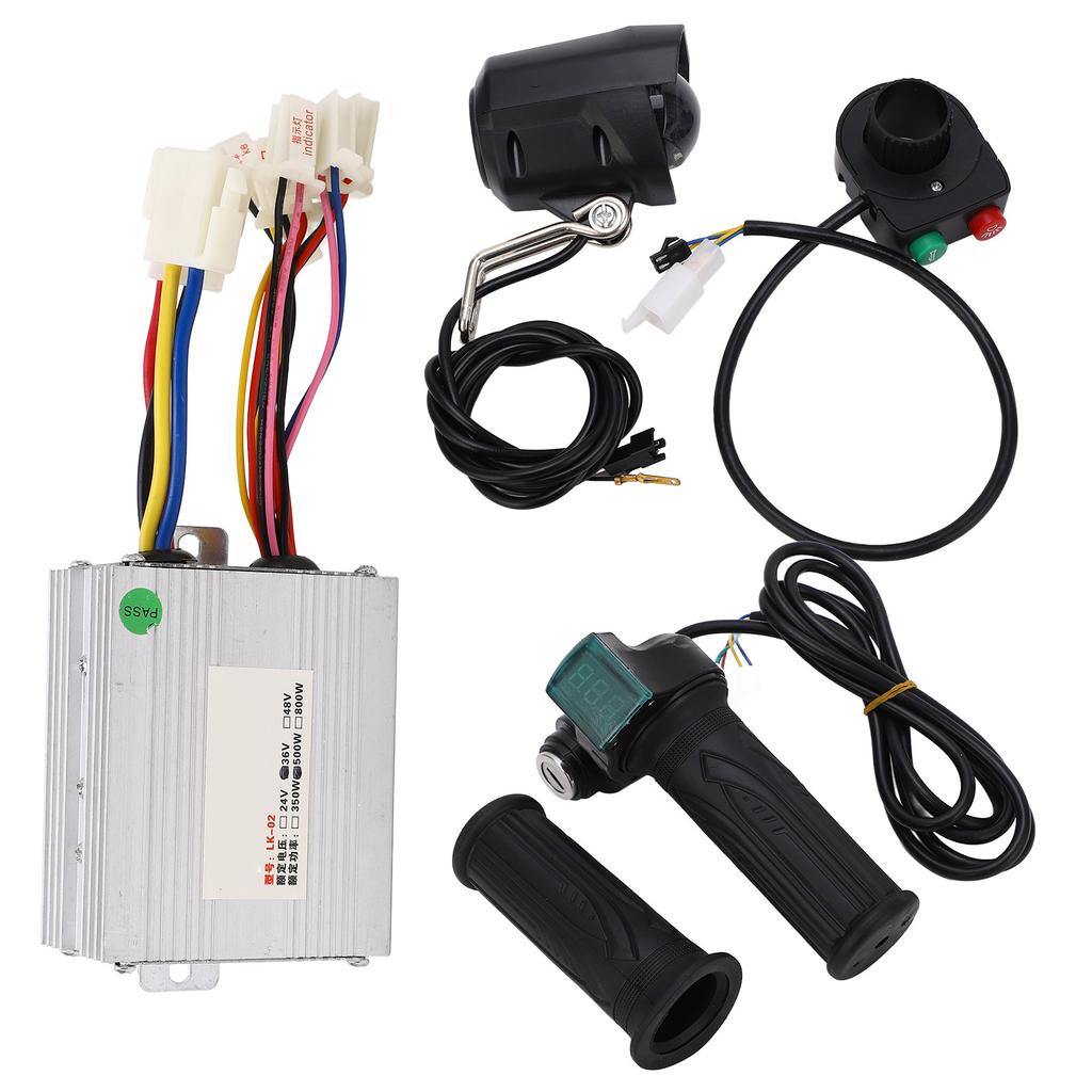 Electric Bike Controller Kit 48V 350W High Safety Power Display Stable Bike Motor Controller Kit for Scooter Tricycle