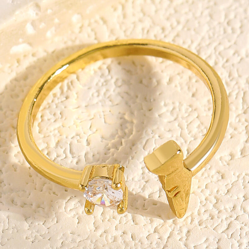 Cute Cartoon Rabbit Carrot Opening Ring for Women Men Fashion Personality Design Index Finger Ring Versatile Jewelry Accessories