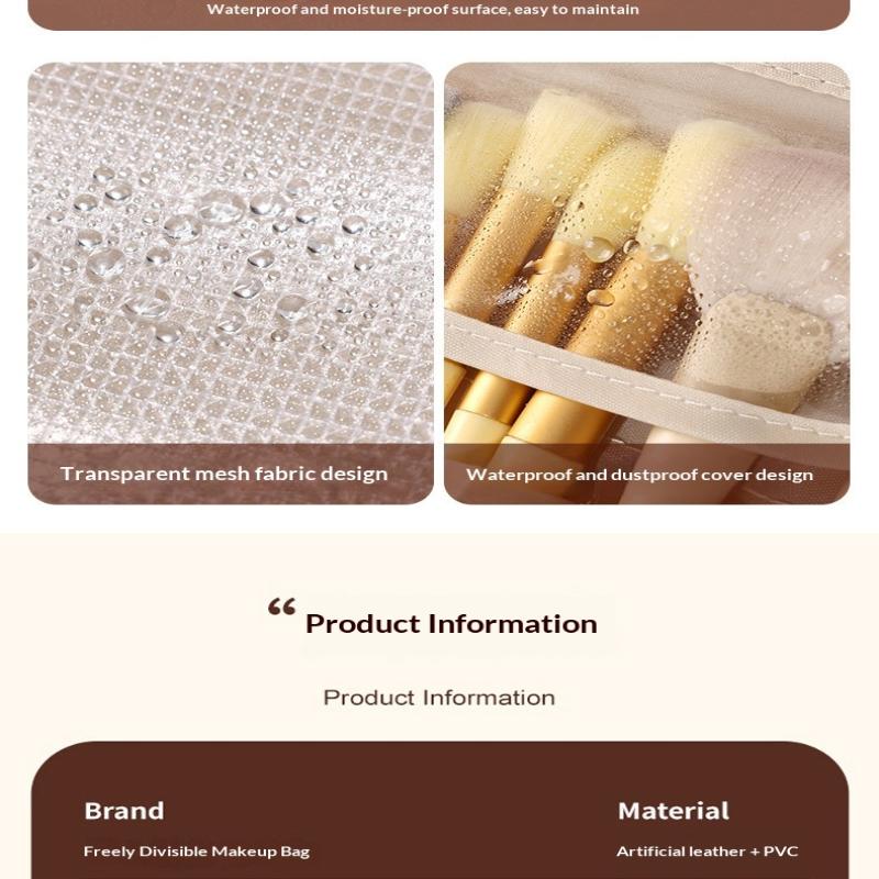 Women'S Cosmetic Bag Makeup Bag Double Layer Large Capacity Luxury Cosmetics Organizer Travel Essentials Women'S Cosmetic Bag