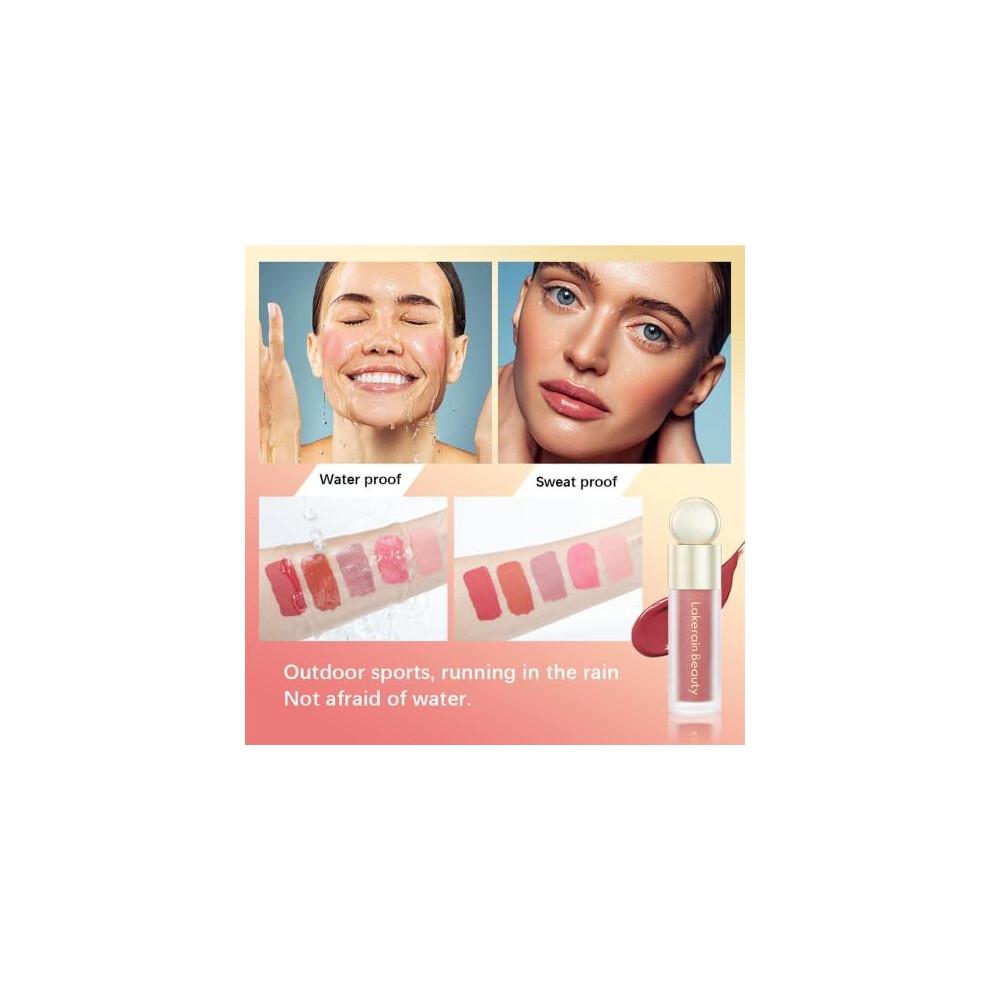 Flüssiges Rouge - Cremiges Rouge - Wasserdicht Leicht Natürliches Aussehen Glatt Natürliches Aussehen Taufrisches Finish Hauttönendes Rouge Make-up - 7,5 ml