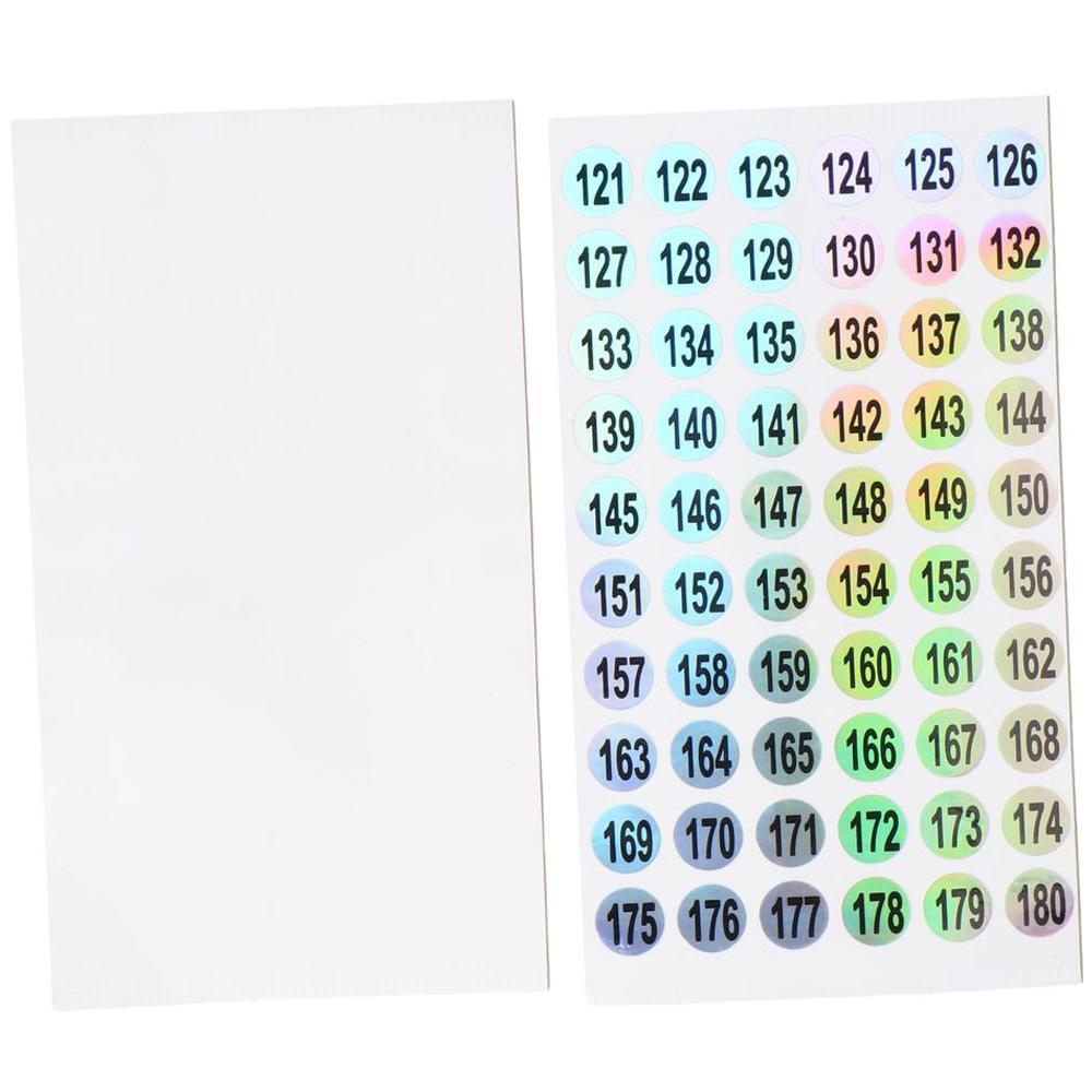 10 Sheets 0.39 Inches 1 To 300 Number Stickers Self Adhesive Number Stickers Set Letter Decals