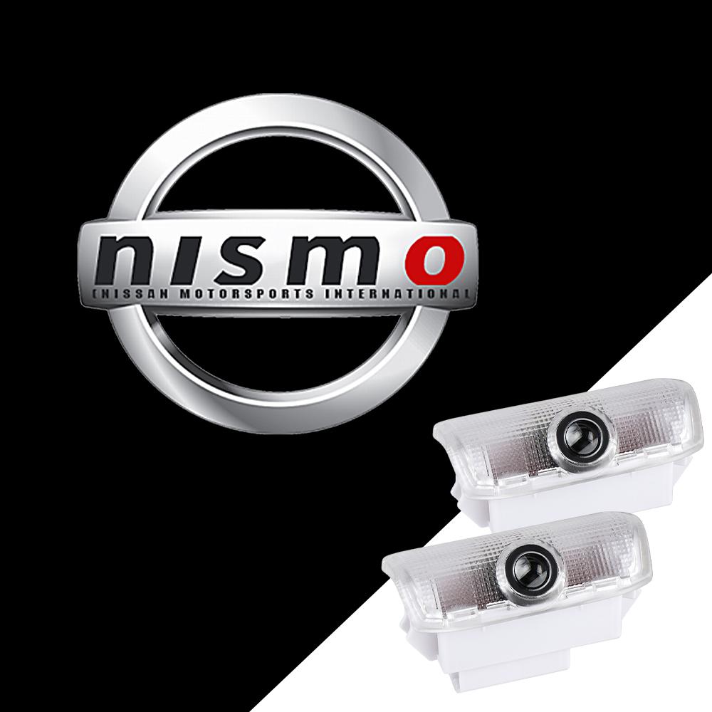 2/4pcs Wireless LED Door Welcome Light Laser Projector Logo Car Accessories For Nissan Nismo PATROL 2012-2017 TEANA 2008-2012