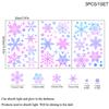 Christmas Glow In The Dark Snowflake Window Sticker Glass Wall Car DIY Stickers New Year Party Home Room Decoration PVC Decals