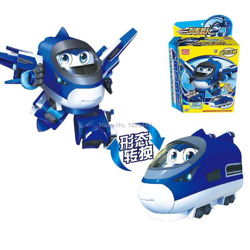 ABS Mini China High-Speed Railway Super Train Robot Transformation Toy Deformation Car Action Figure CHSR Toys for Kids Gift