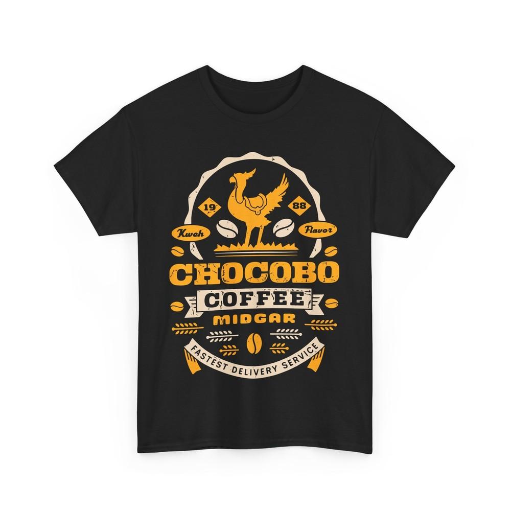 

Chocobo Coffee Grunge Unisex T-Shirt. Final Fantasy Video Game. Cactuar. Moogle 2XL