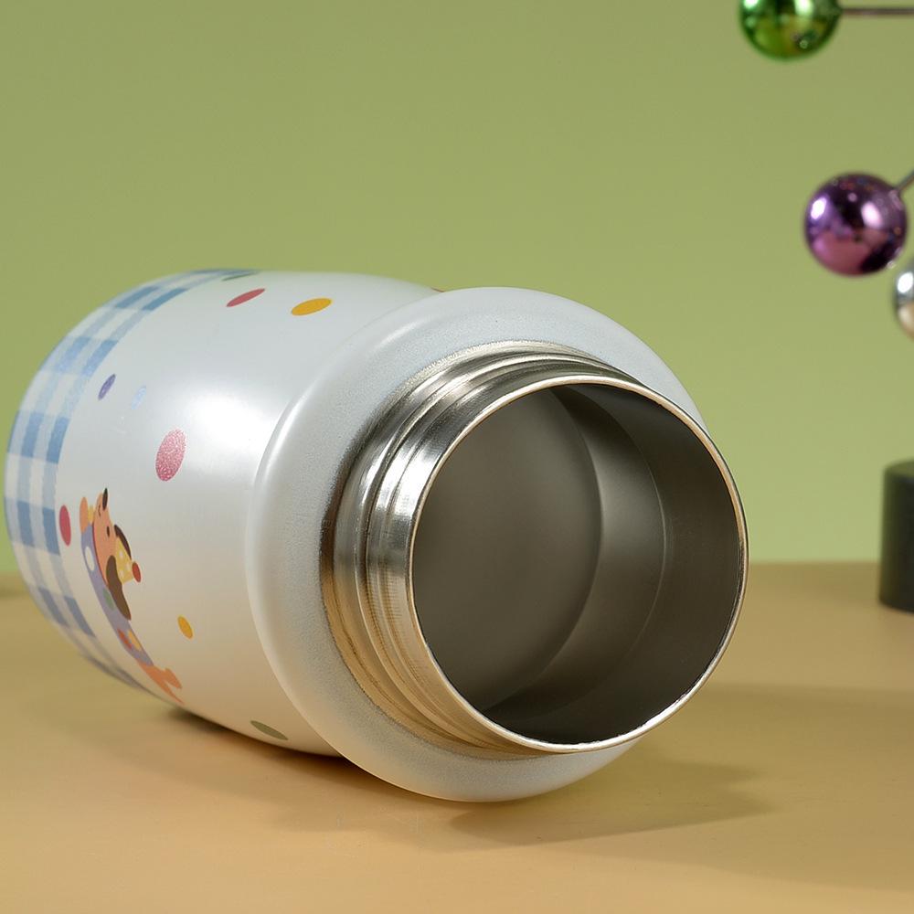 Children's 316 Stainless Steel Insulated Straw Cup - Cute Cartoon Design, Large Capacity, Portable & Durable