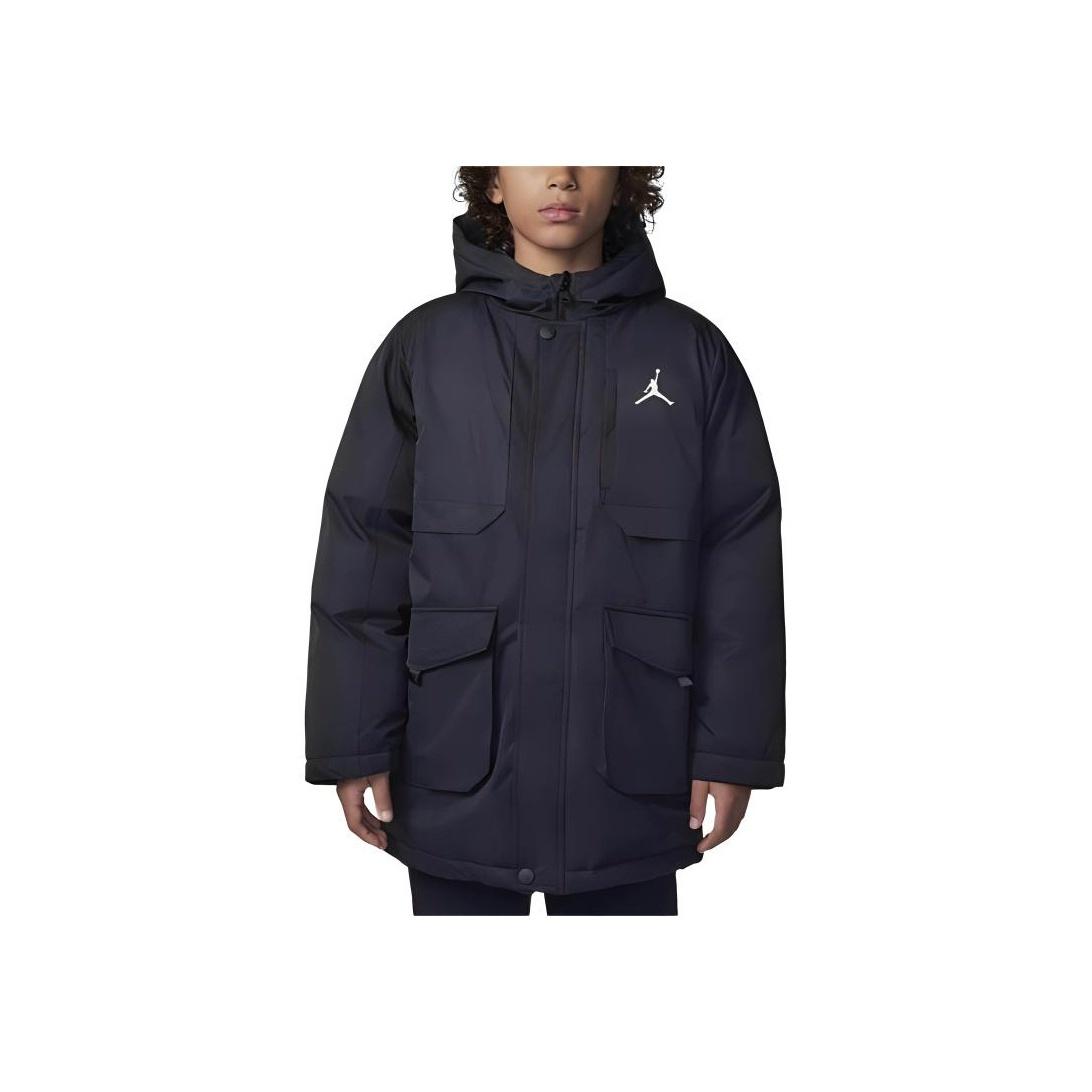

Куртка Jordan Comfortable Solid Color Hooded Jacket Детские куртки Black HQ8268-010 L