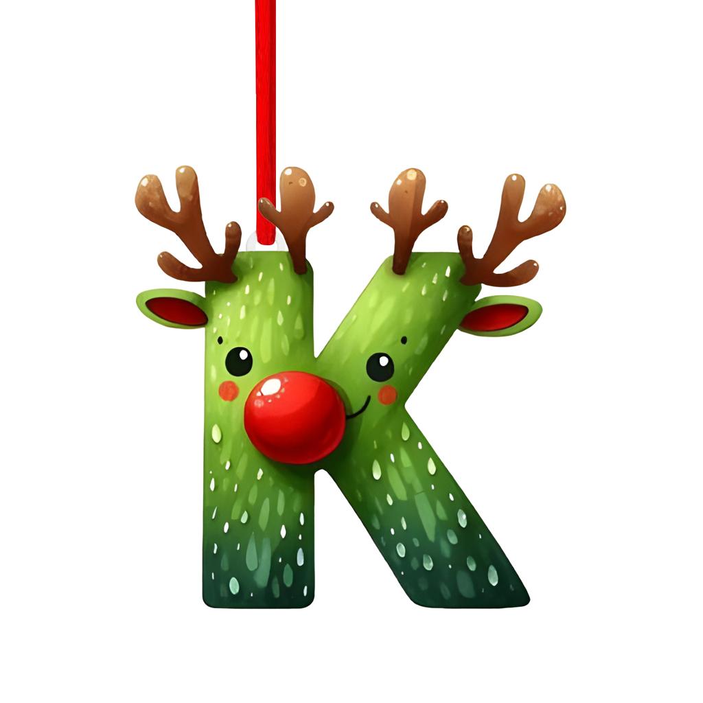 26 Letter,Christmas,Ornaments,Acrylic,1