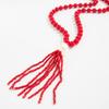 Acrylic Bead Chain Necklace for Women Vintage Tassel Sweater Chain Jewelry Accessory