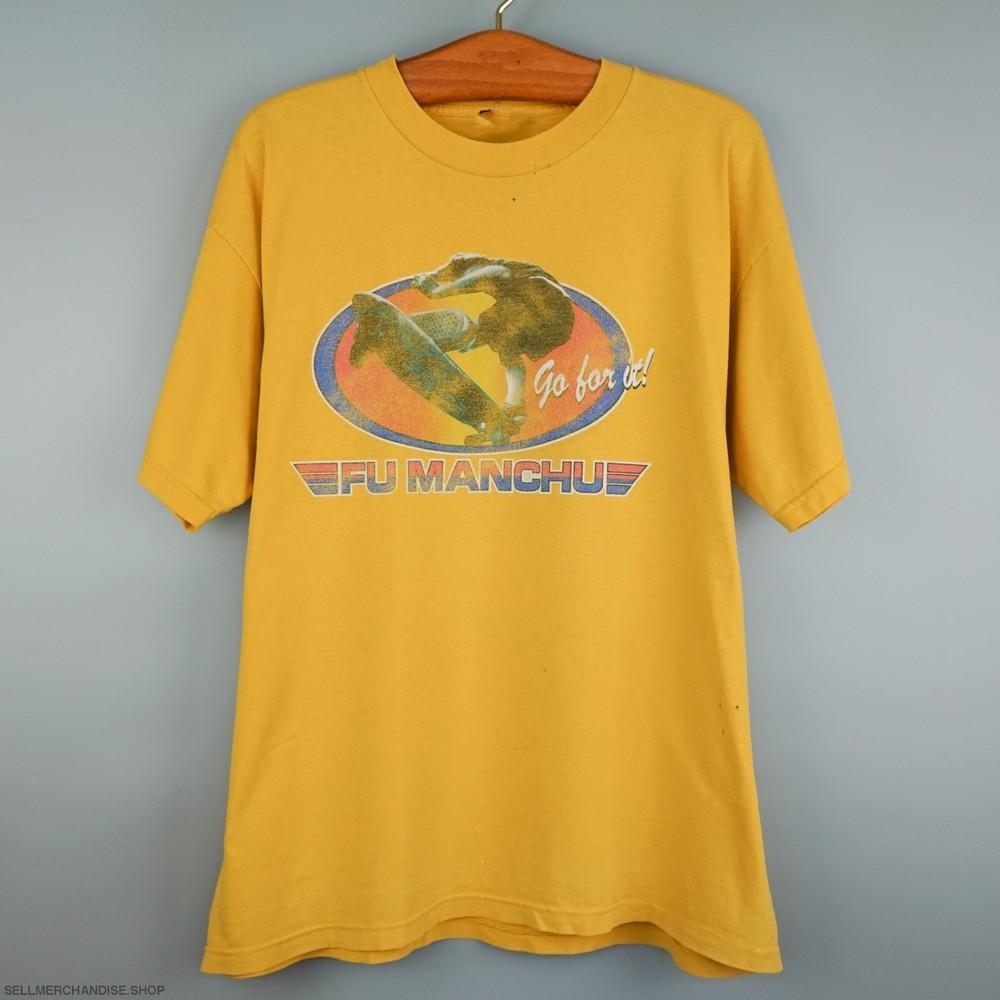 Fu Manchu Band Shirt Gold Color 100% Cotton Gift For Fan Unisex T-Shirt XXXL