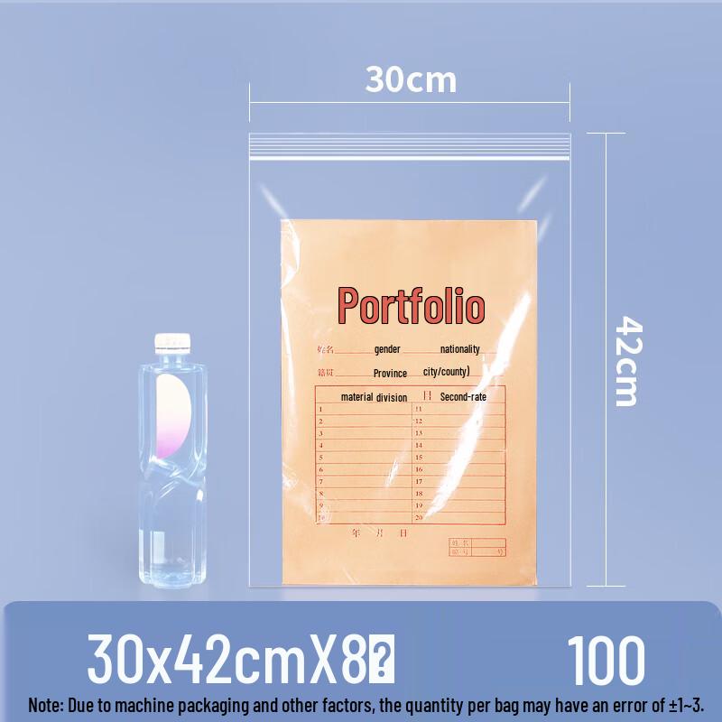 Transparent Self-Sealing Food Storage Bags