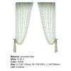 Practical Sheer Curtains Soft Fine Texture Breathable Polyester Transparent Window Draperies for Home