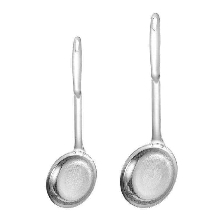 

Premium Metal Fine Screen Strainer Set Of 2 Great For Kitchen Use And Food Straining 1