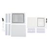 Pet Flap Door Noiseless 2 Way Weather Resistant Interior Exterior Cat Dog Door for Pet Crate Enclosu