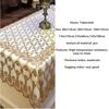 Wasserdichte Tischdecke für den Haushalt, rechteckig, ölbeständig, PVC-Kunststoff-Tischdecke, goldener Bronzing-Druck, Tischdecke, Tischset, Nappe
