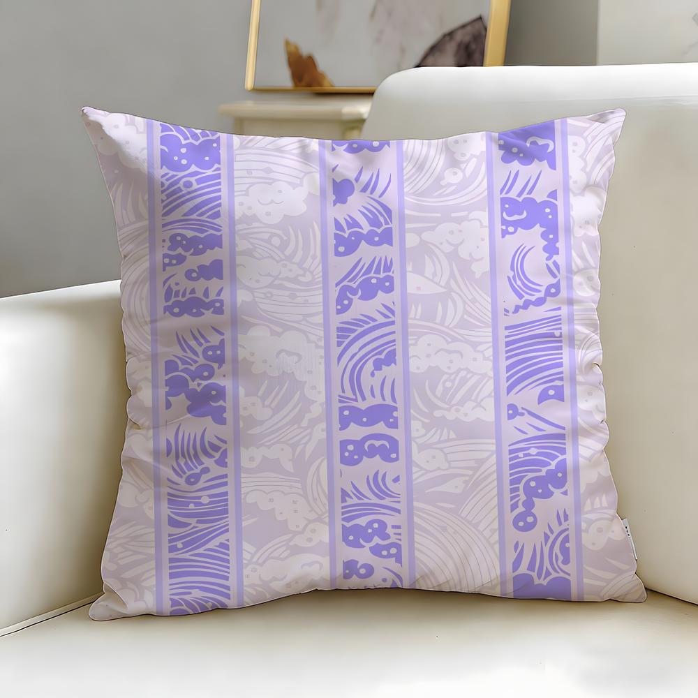 black and white Stripes Cushion Cover Soft EasyWash Pillow Case Versatile for Couch Bed Travel and Office
