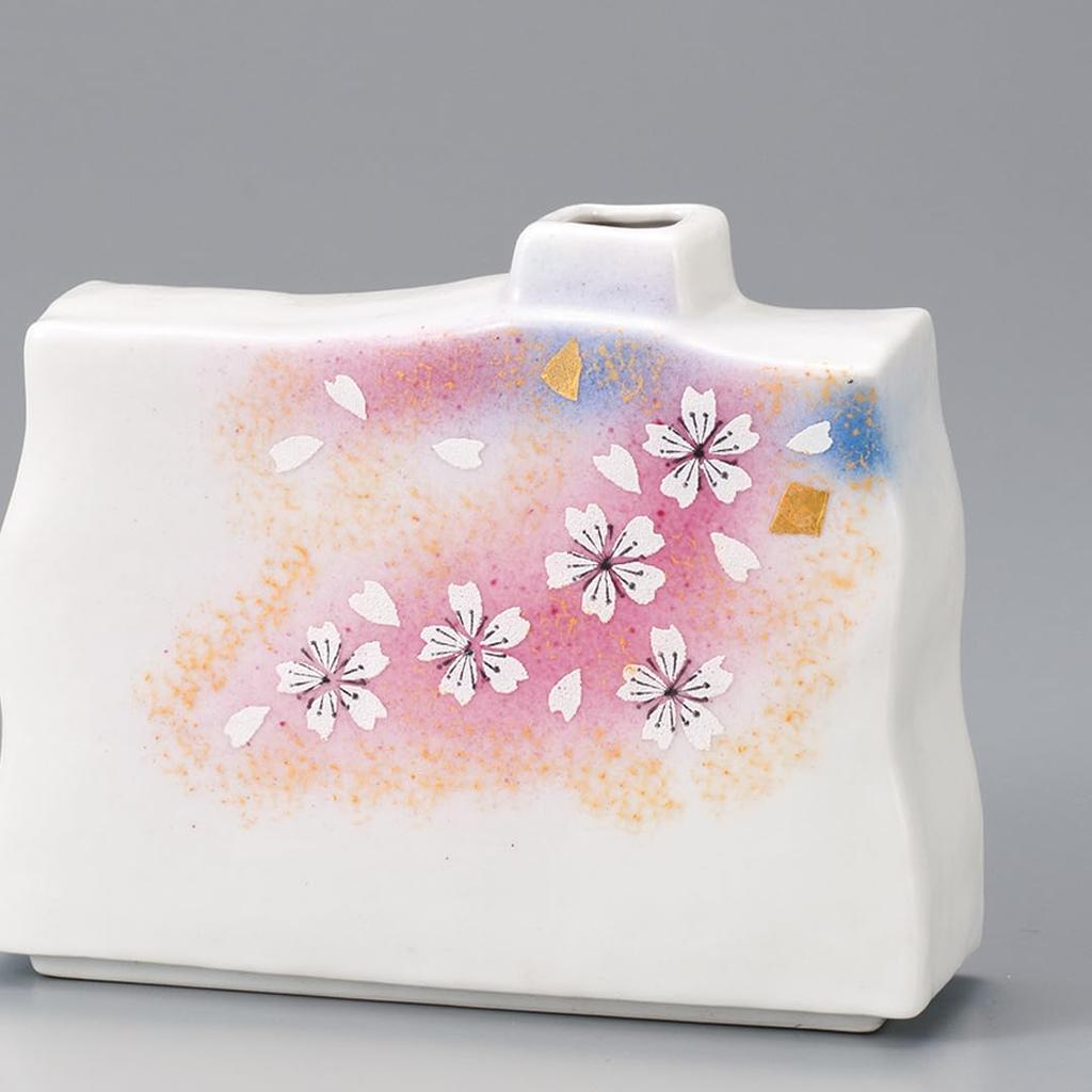 Kutani ware Iwataya No. 5 single flower arrangement, Flower Dance AP7-1025