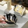 Ceramic Soap Dish Household Bathroom Hand Washing and Washbasin No Water Accumulation Soap Box Holder Bathroom Accessories