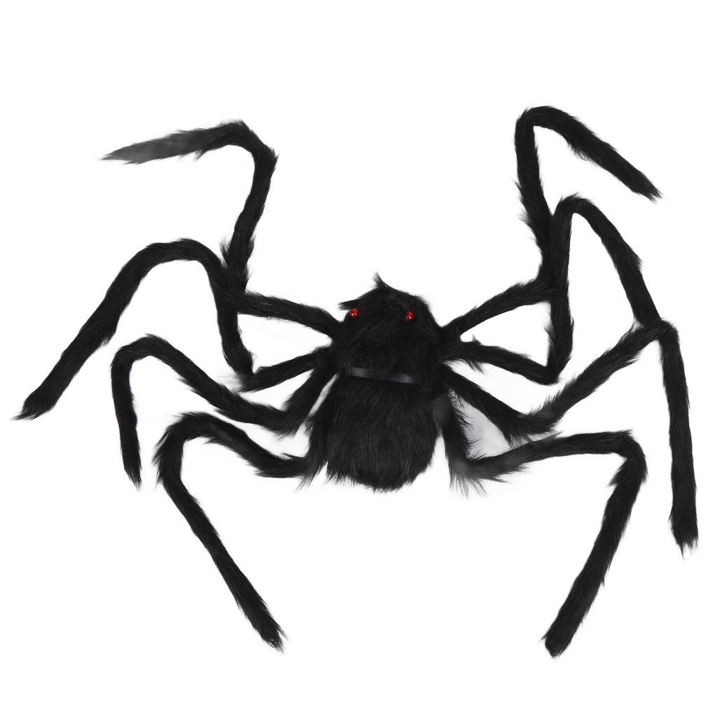 Spiders Halloween Decor Terrible Reusable Black Giant Spider Halloween Decoration for Indoor
