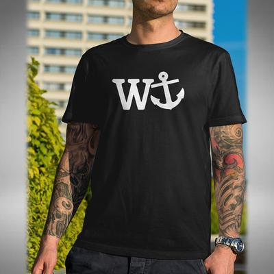 T-shirt con Ancora W Battuta Divertente Volgare Regalo Ufficio Offensivo