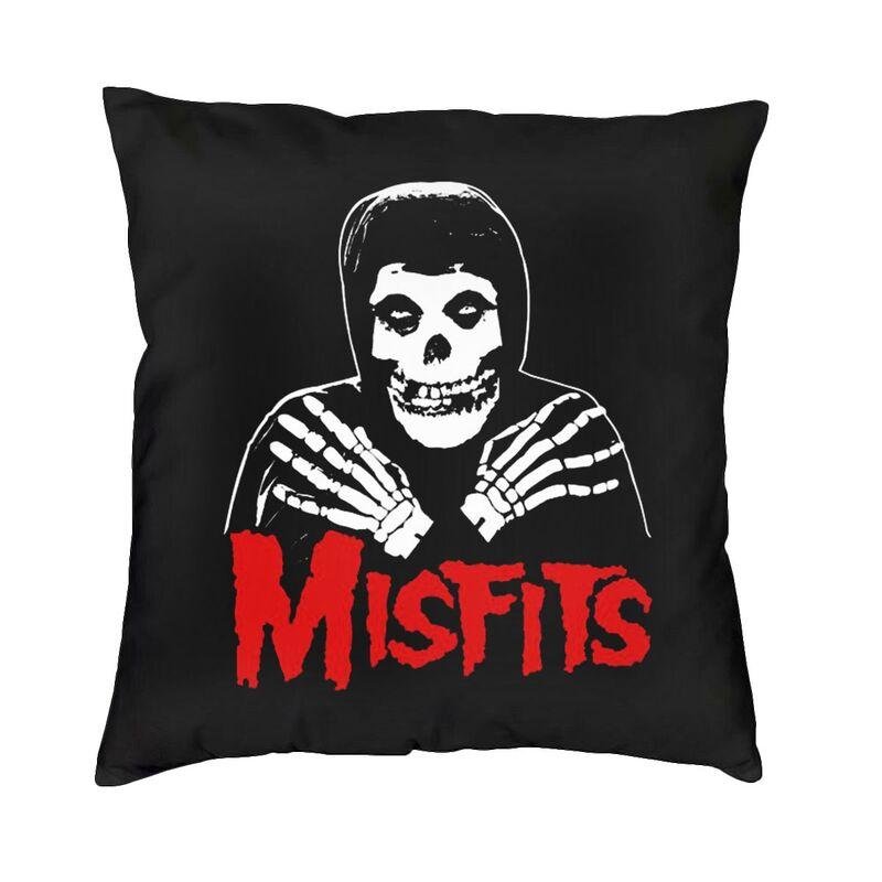 Misfits Horror Punk Rock Band Pillow Case xcm Decor Home Kawaii Outdoor Cushions Square Pillowcase