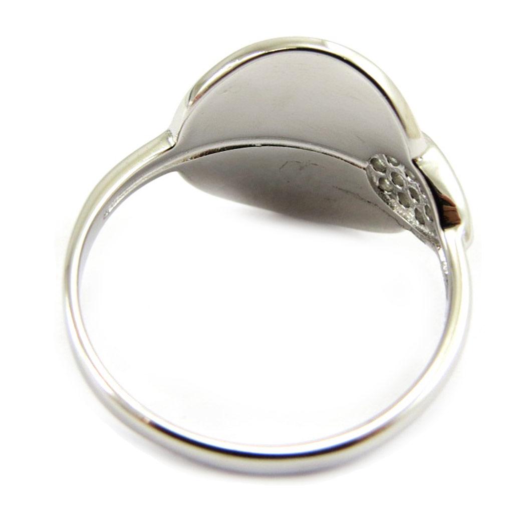 Silver Ring 'Sissi' White Silver (rhodium) - 13 Mm