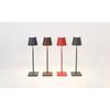 Lampe de table led rechargeable et dimmable poldina pro micro gris foncé