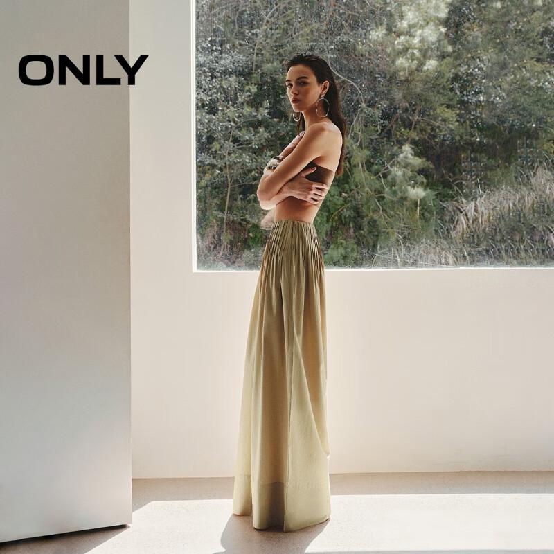 ONLY Women's Pleated Wide-Leg Trousers