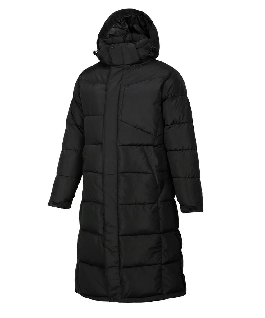 Unirex Airball Long Padded Long Down Jacket [Black]