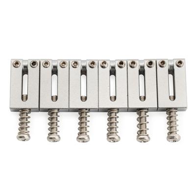 Musiclily Ultra 11,2 mm Messing Gitarrensaitenreiter für Vintage Stratocaster E-Gitarren, Chrom (6er Set)