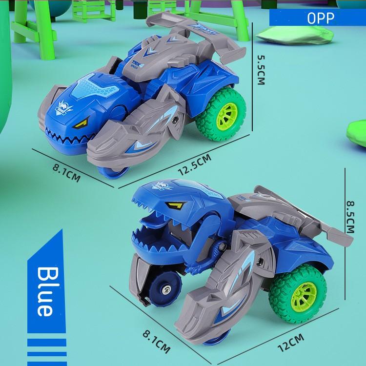Kouzlo Děti Dino Auto Posuvné Transformace Kluci Dárky Hračka Setrvačná deformace Dinosaurus Auto Auto