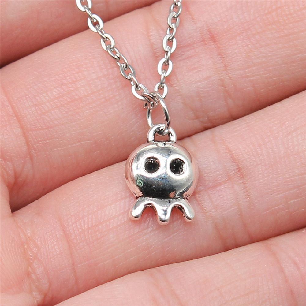 

Колье Чокеры 40см Короткая Цепочка Хэллоуин Минималистичные Ювелирные Компоненты QN034 A03-1pcs-14x10mm