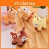 Cartoon Cute Sika Deer Mini Plush Toy Pendant For Gift And Bag Decoration
