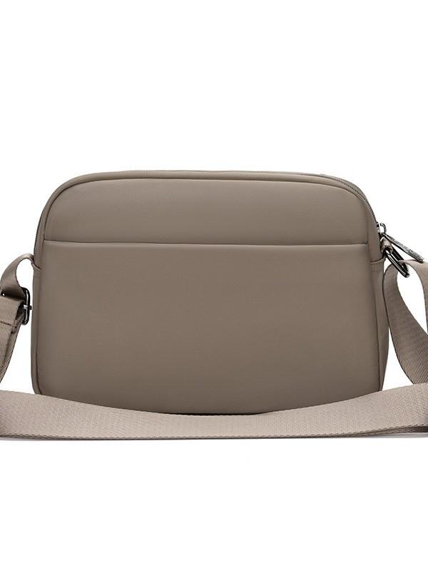 Lightweight Womens Small Square Shoulder Bag With Zipper Closure And Inner Phone Pocket