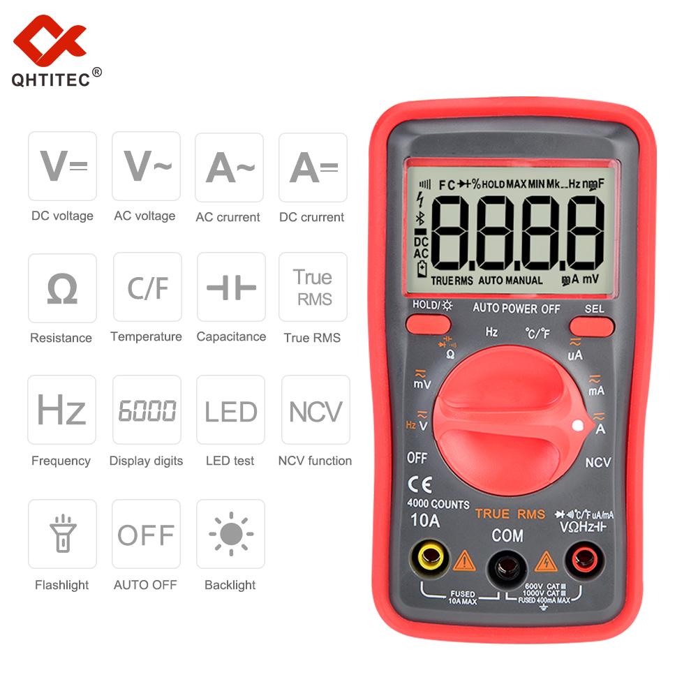 Qh Um416 Digital Multimeter 6000 Analog Tester True Rms Professional Multimetro Diy Transistor Capacitor Ncv Testers Lcr Meter