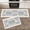 Minimalist Line Drawing Flower Kitchen Non Slip Floor Mat Waterproof Oil Proof Kitchen Strip Carpet Home Decoration