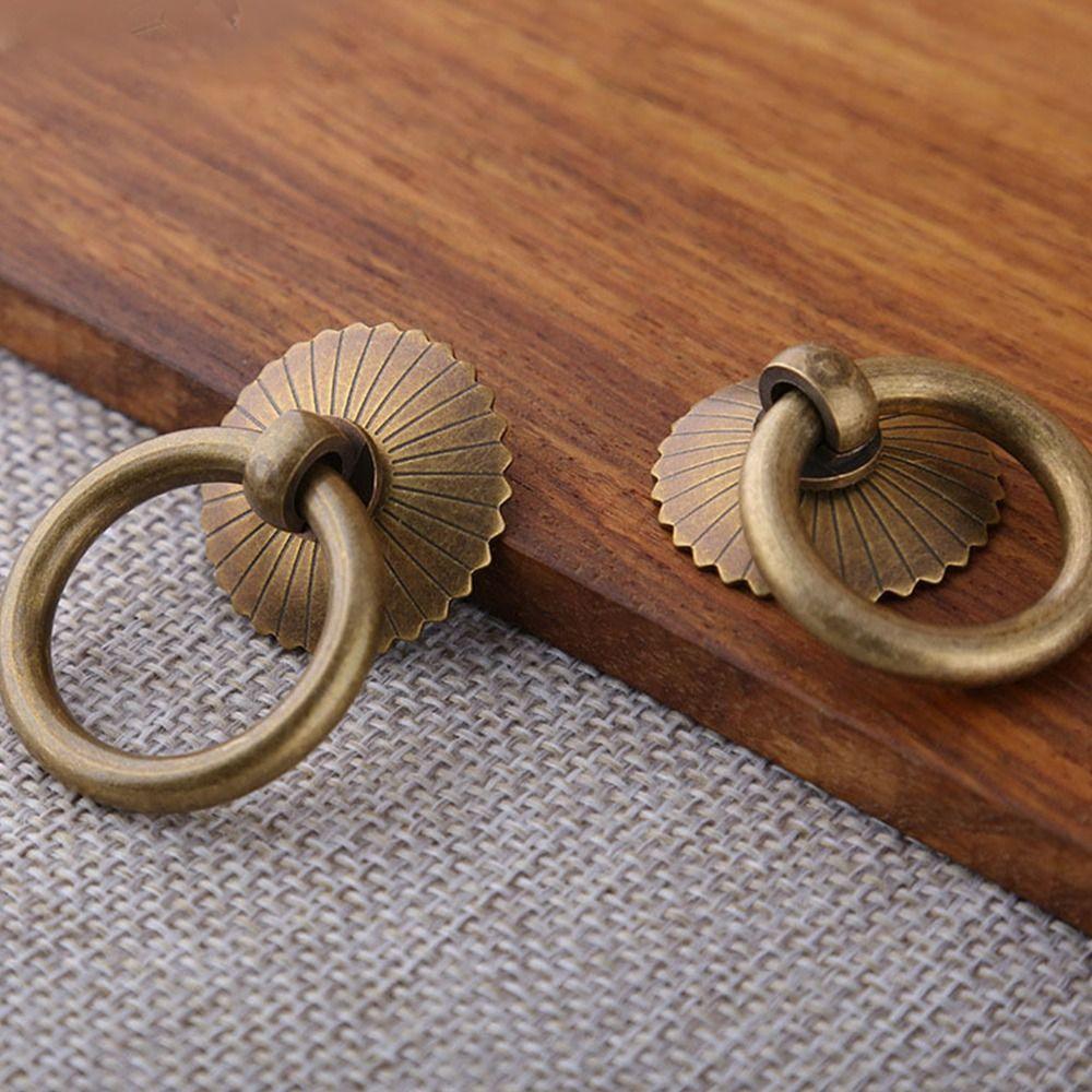 Pulls Door Knocker Handle Drawer Knobs Vintage Pull Rings  Dresser