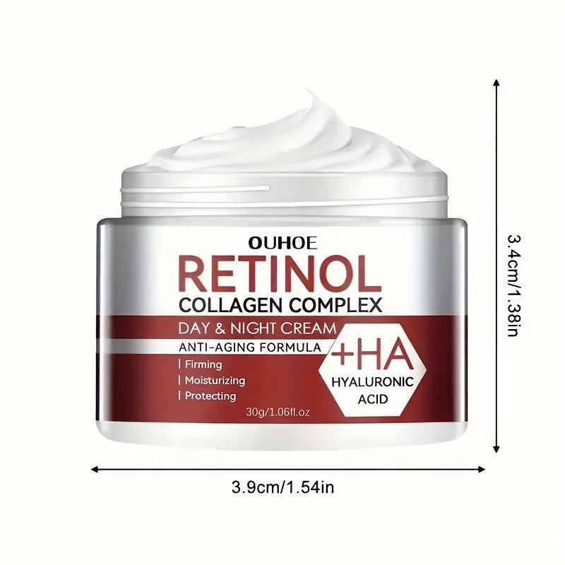 Retinol Collagen Complex Krem na dzień i na noc z kwasem hialuronowym, głęboko nawilżająca i ujędrniająca skórę, do codziennej pielęgnacji skóry twarzy