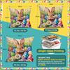 Easter Bunny Flowers Cushions Pillowcase Polyester Cushion Cover Throw Pillow Pillowcover Home Car Sofa Decor