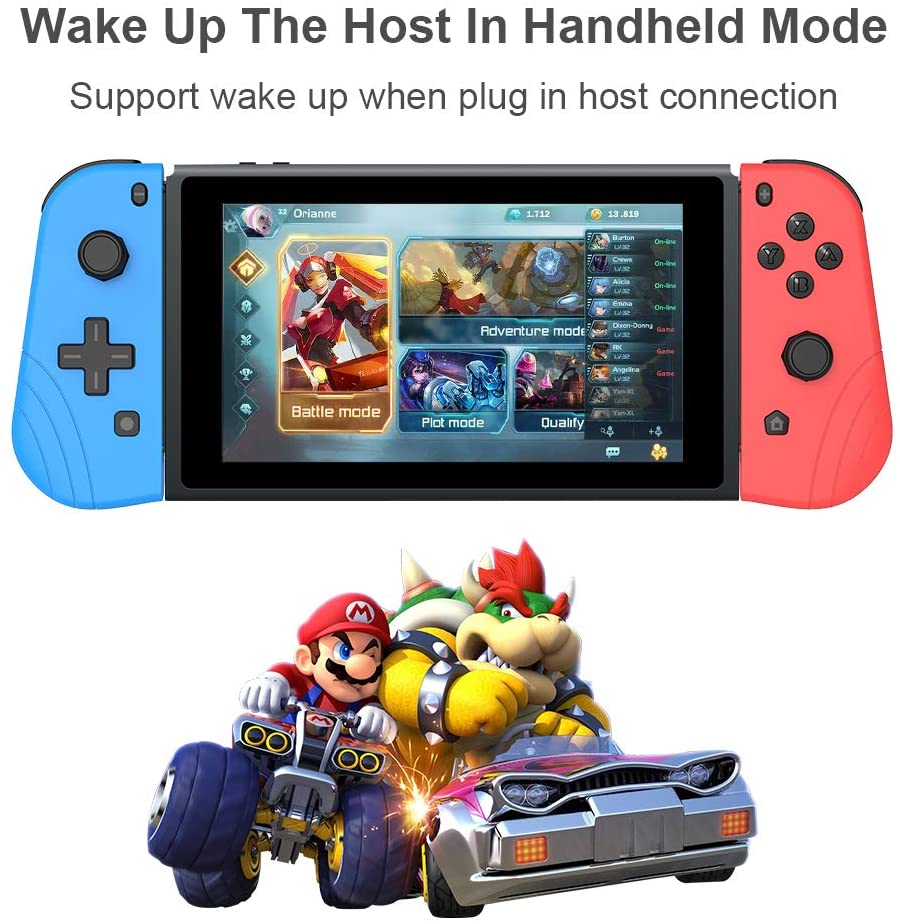 STORM WYRM Wireless Joycons Controller for Switch/OLED Including Vibration and Sensor Functions with Hand Ropes