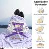 1pc Blanket Sanrio Kuromi2 Print Design, Lightweight Blanket for Sofa, Bed- Soft &Warm, Gift for All Seasons Like Christmas, Halloween
