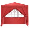 Red Party Tent 250 X 250 X 240 Cm PE and Steel
