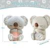 Koala Plush Sleep Aid with Soft Glow Night Light Calming Music Breathing Stuffed Toy Simulated Breathing Bedtime Comfort Toys