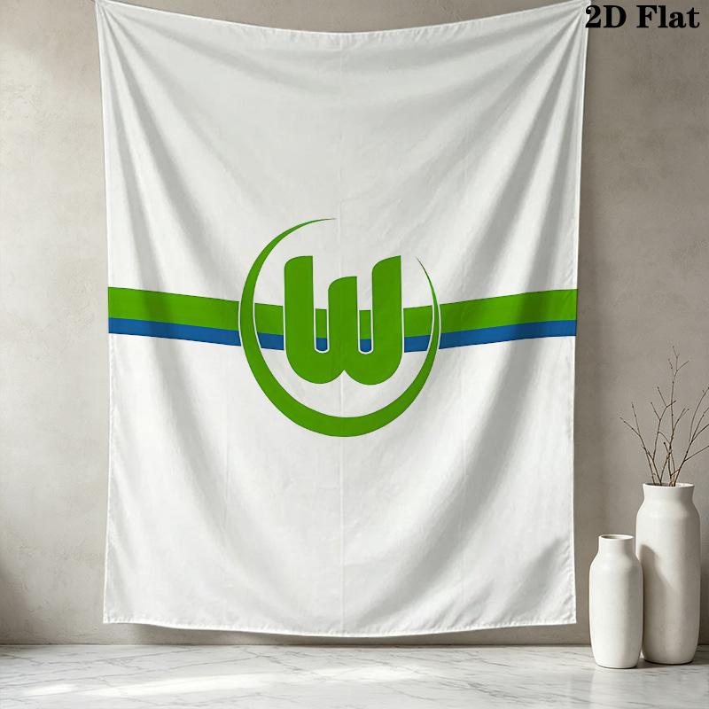 Vfl Wolfsburg Wall Tapestry Aesthetic Wall Hanging Printed Fabric Blanket Decorative Tapestries For Bedroom Living Room Home Decor