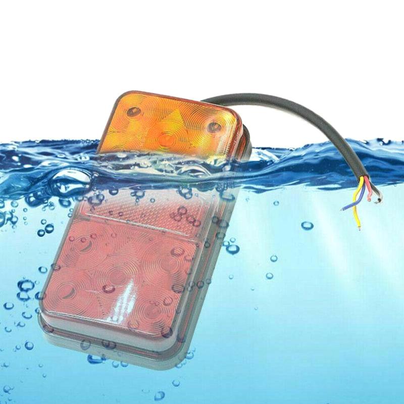 12V 80V LED Rear Tail Light High Lumen Electric Bike Scooter Waterproof Brake Stop Lamp for Safe Evening Rides