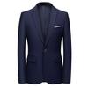 2025 Spring/Autumn Men's Solid Color Single-Button Business Casual Suit Jacket