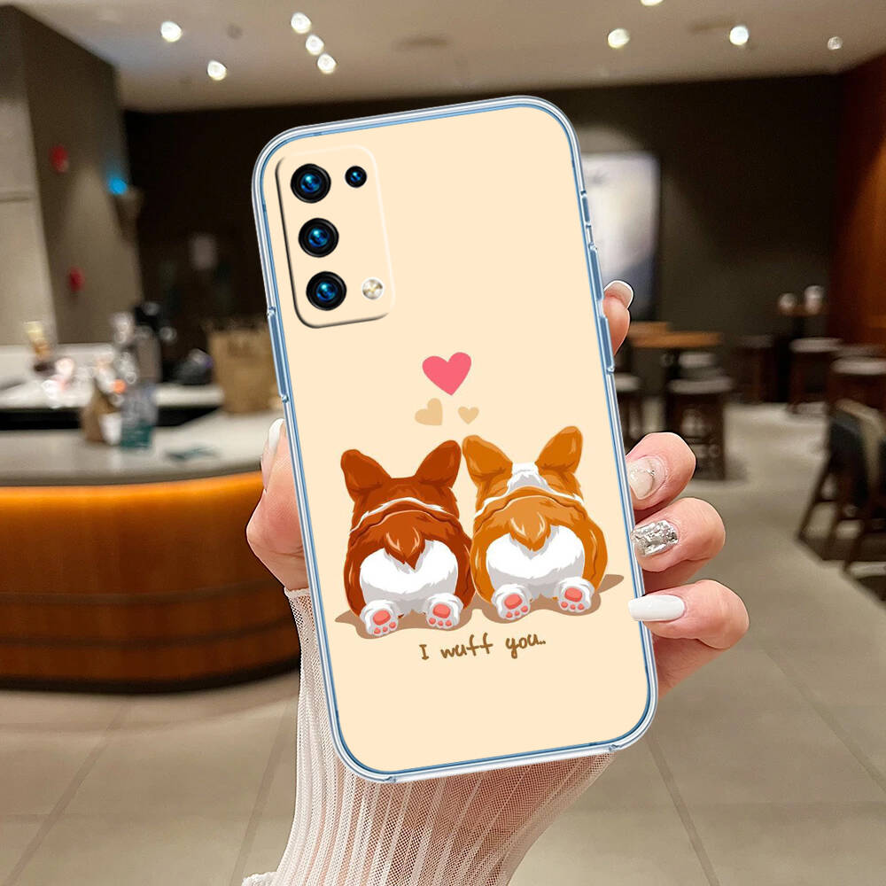 Cute Corgi dog Case for Motorola G10 G20 G04 E30 E40 E22 E20 E13 E15 G22 G23 G05 G75 G35 G55 E22S E7 G6 G7 G8 G9 Plus Power Play