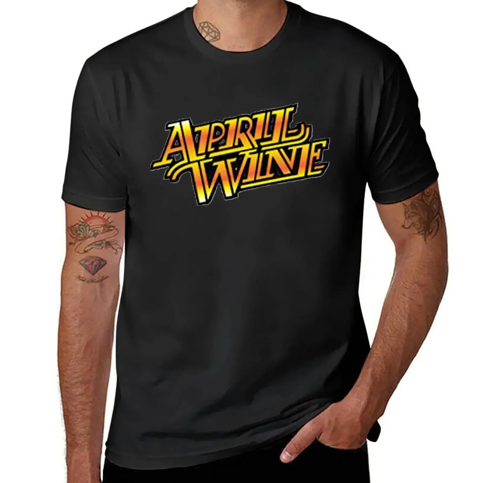 April Wine Rock Tshirt blacks streetwear Aesthetic clothi... S